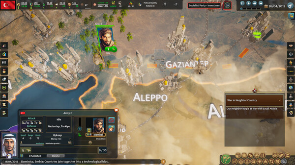 Realpolitiks 3: Earth and Beyond Gameplay