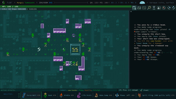 Caves of Qud gameplay