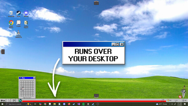 Desktop Survivors 98 gameplay screenshot