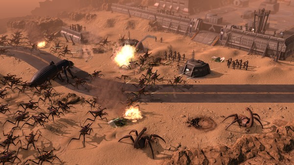 Starship Troopers RTS battle