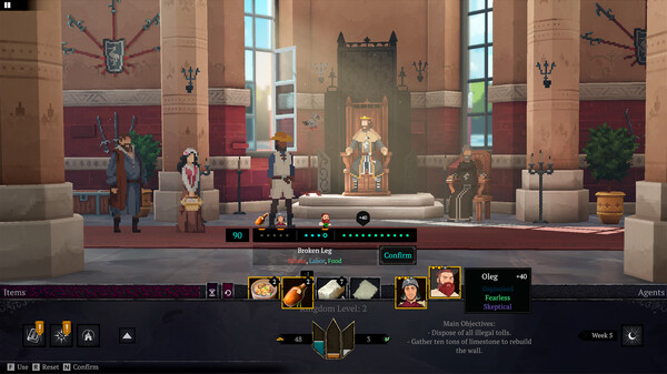 Yes, Your Grace 2: Snowfall gameplay