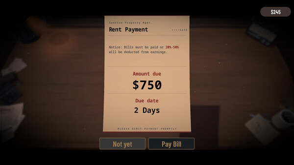 Bills Must Be Paid Screenshot