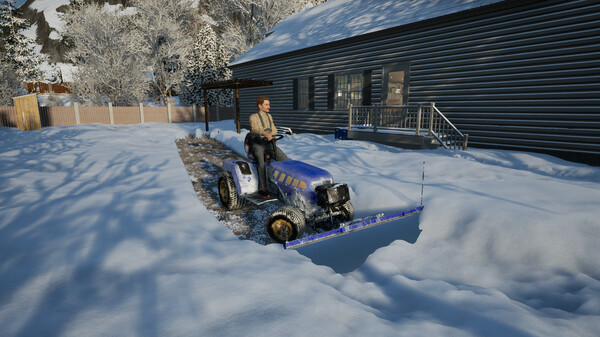 Snow Plowing Simulator Gameplay